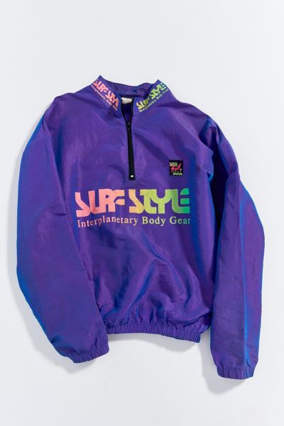 Vintage Surf Style Half Zip Jacket