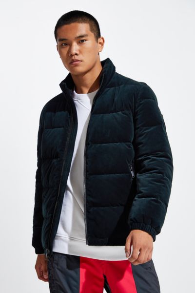 Mens velvet best sale puffer jacket