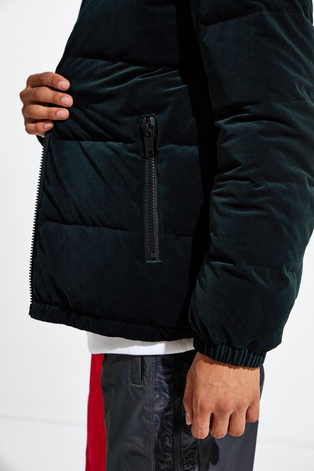 Dkny velour outlet padded jacket