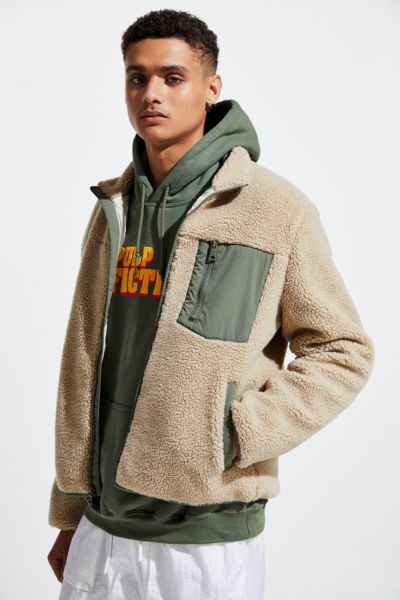 Bass Mixed Media Sherpa Jacket | Urban Outfitters