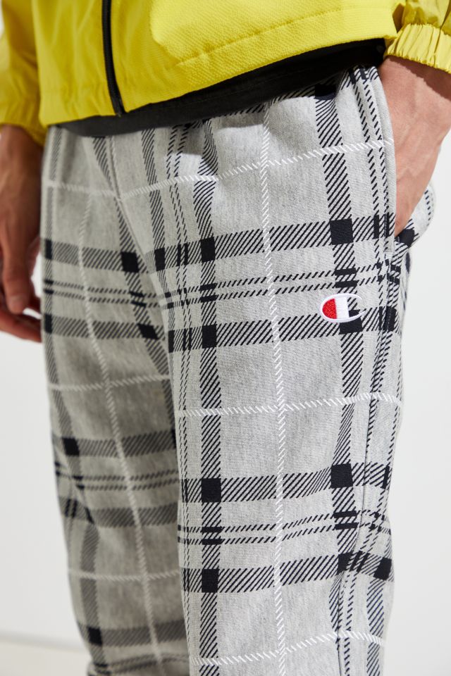 Champion plaid reverse store weave jogger pant