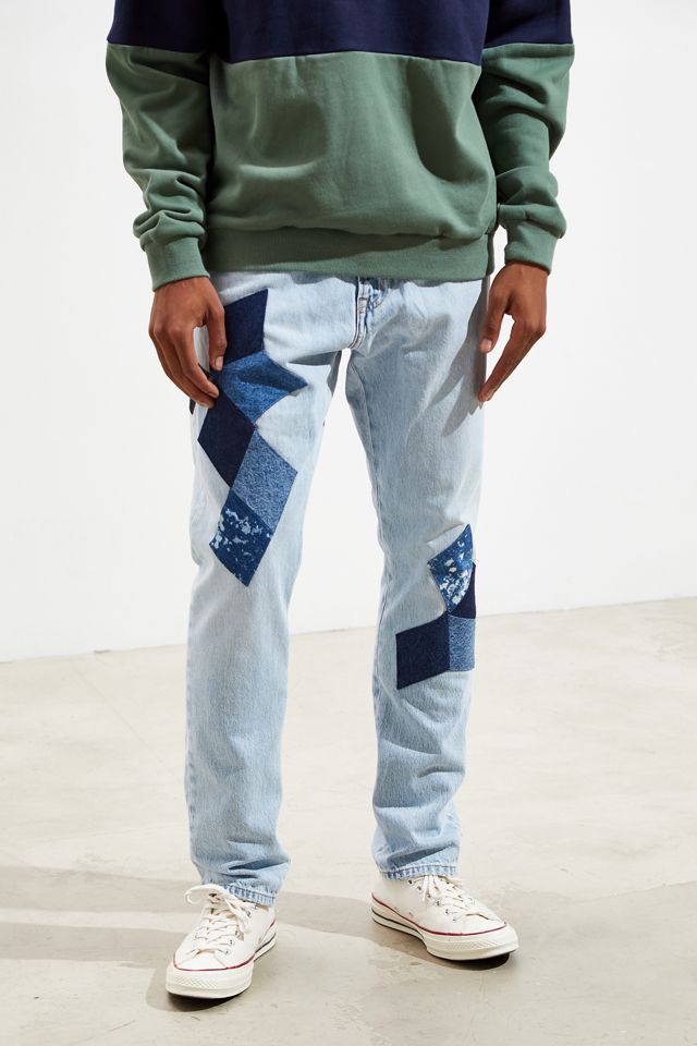 Calvin Klein Athletic Tapered Patchwork Slim Jean | Urban Outfitters