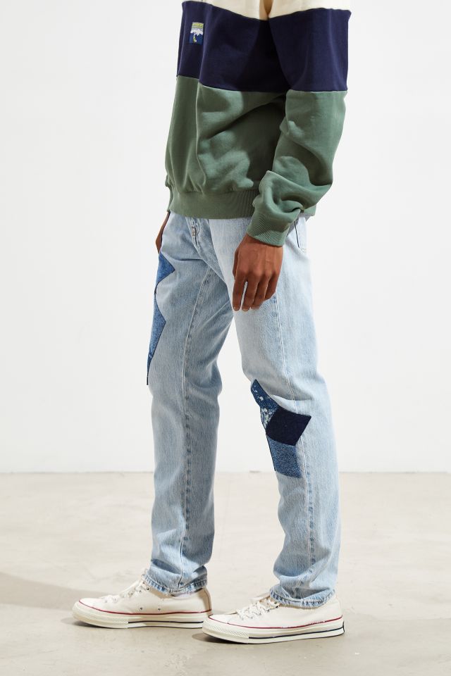 Calvin klein hot sale patchwork jeans