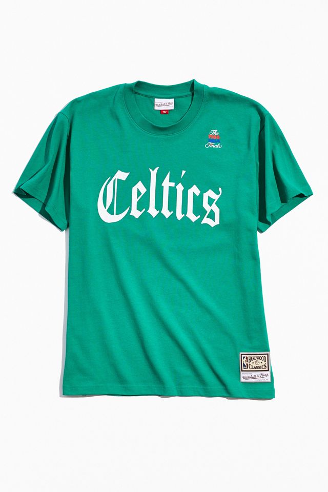 Mitchell & Ness Old English Boston Celtics Tee | Urban Outfitters