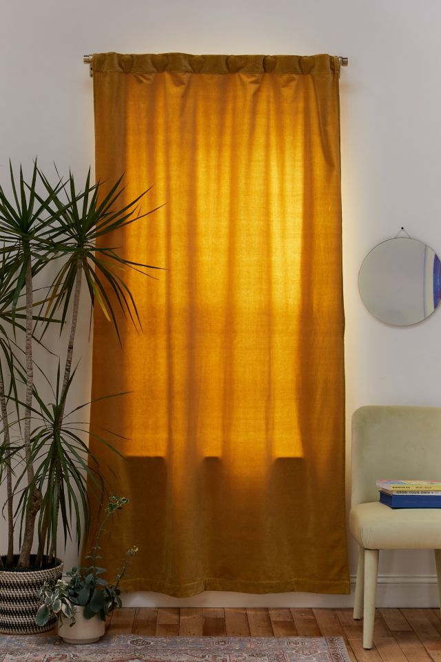 Cotton Velvet Window Panel #1