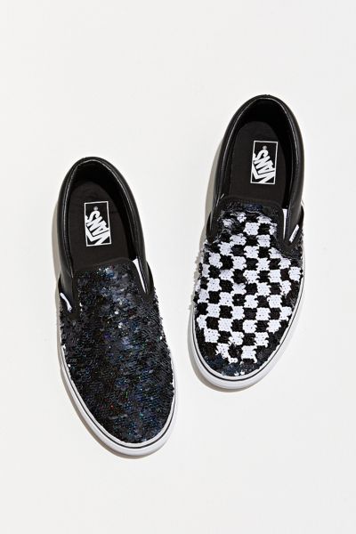 vans slip on flipping sequins skate shoe