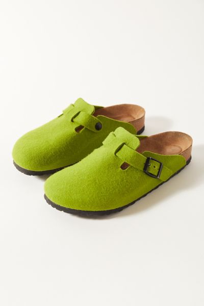 Green cheap birkenstock clogs