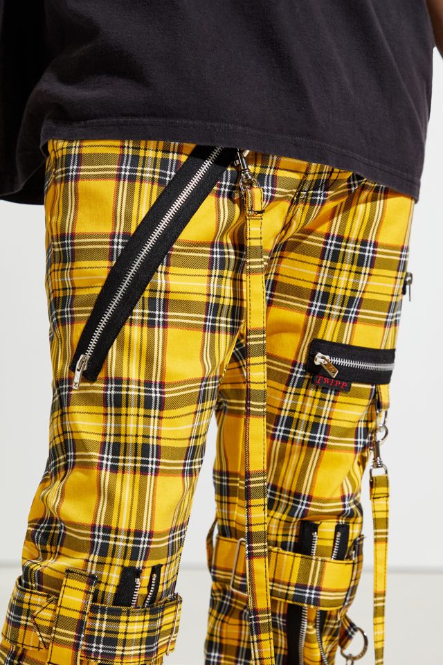 Tripp NYC Zip Chain Plaid Pant | Urban Outfitters