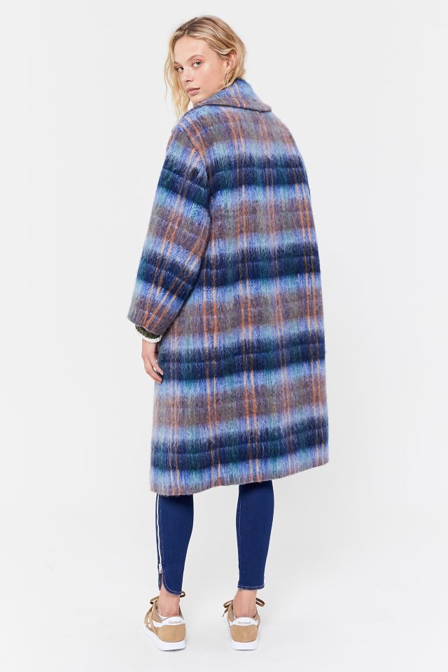 UO Oversized Plaid Wool Overcoat #3
