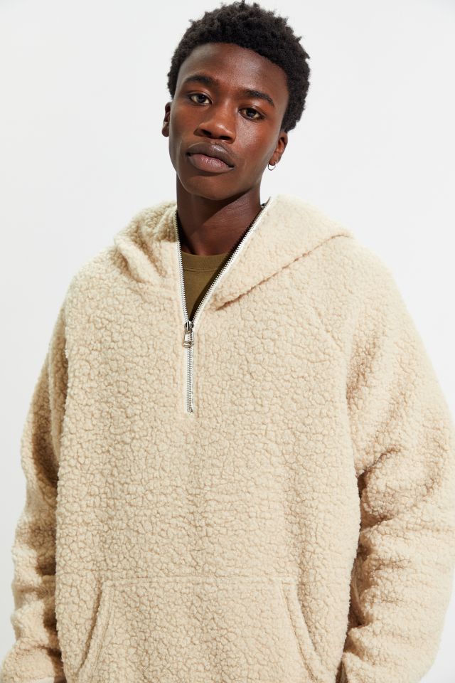 Sherpa hoodie urban outfitters sale