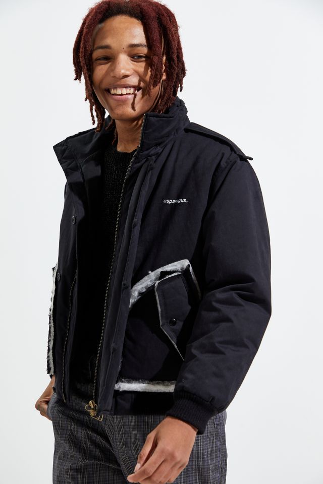 Asparagus Funnel Neck Jacket 