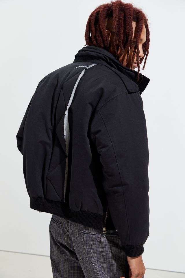 Asparagus Funnel Neck Jacket  #4