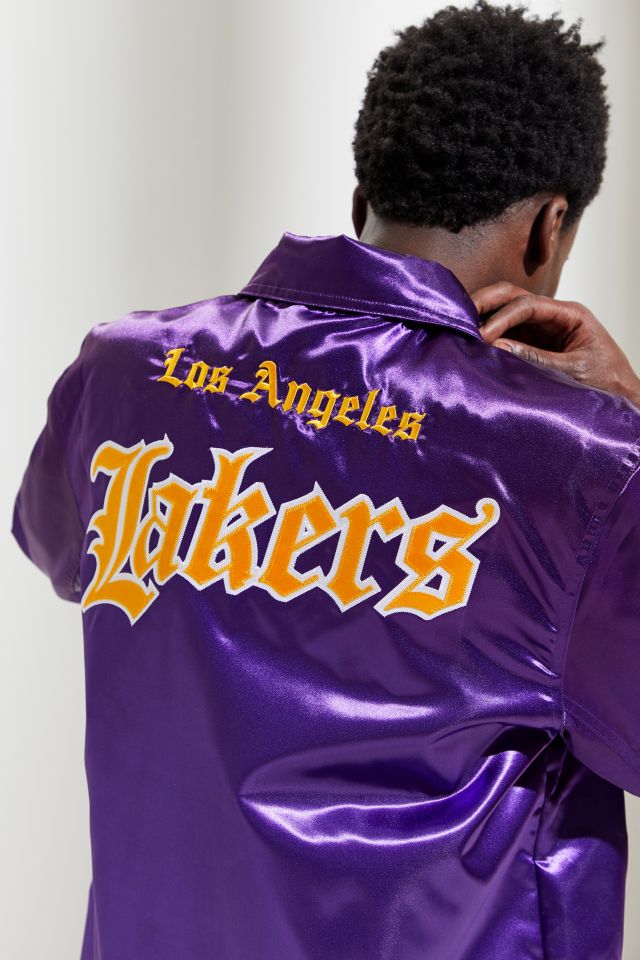 Mitchell & Ness LOS ANGELES LAKERS NBA Old English Faded Hoodie