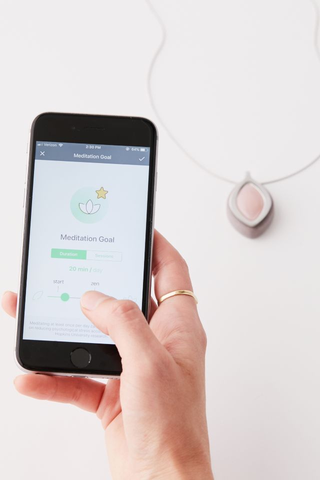 Bellabeat Leaf Chakra Health Tracker Necklace Urban Outfitters