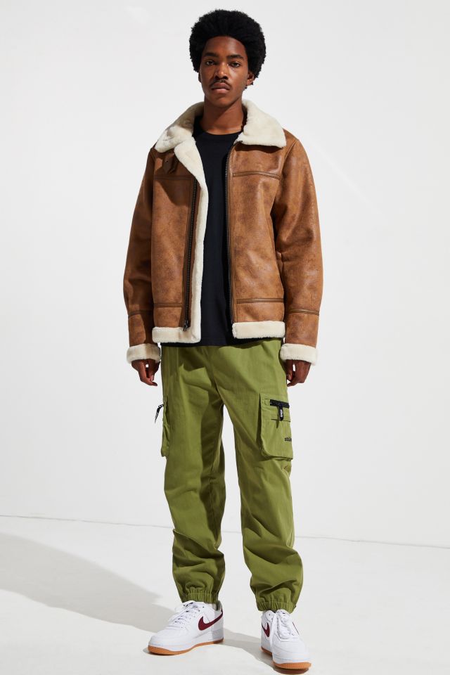 UO Faux Shearling B3 Bomber Jacket  #5
