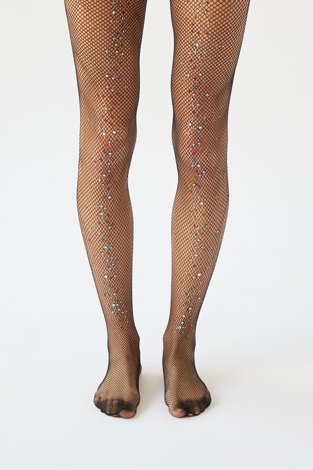 UO Side Jewel Fishnet Tight #1