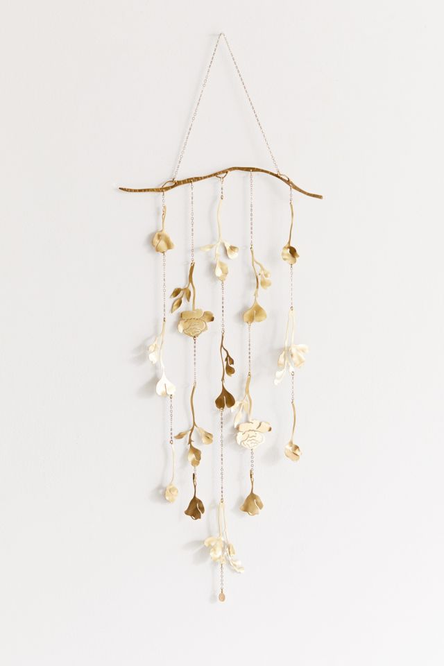 Ariana Ost Gilded Floral Wall Hanging #1