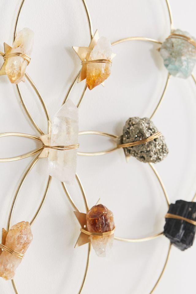 Ariana Ost Large Flower Crystal Grid Wall Hanging Ariana Ost Large Flower Crystal Grid Wall Hanging