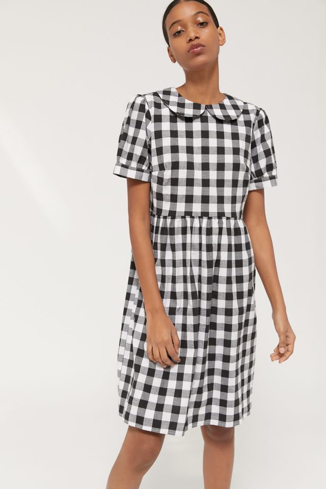 Urban Renewal Remnants Peter Pan Collar Midi Dress | Urban Outfitters