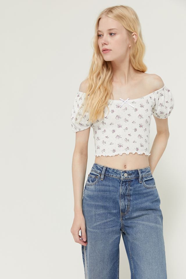 Urban outfitters off the shoulder top hot sale