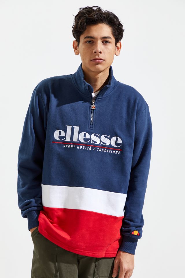 ellesse Cortigiana Quarter Zip Sweatshirt Urban Outfitters