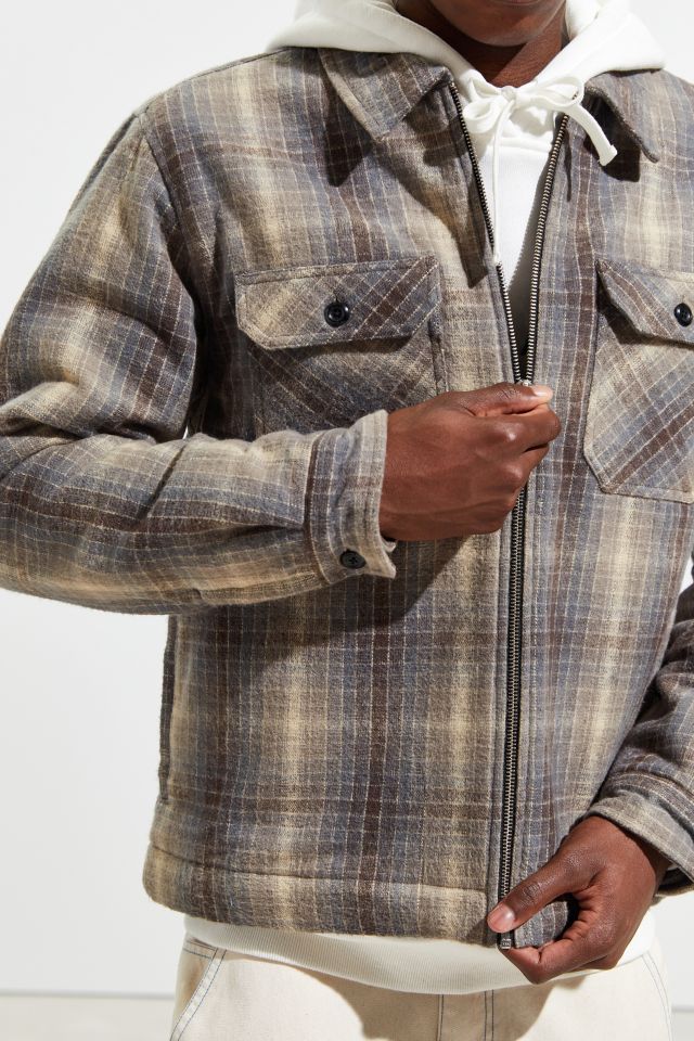 ジャケット・アウター Stussy Heavy Brushed Plaid Zip Up Shirt 241768.jpg