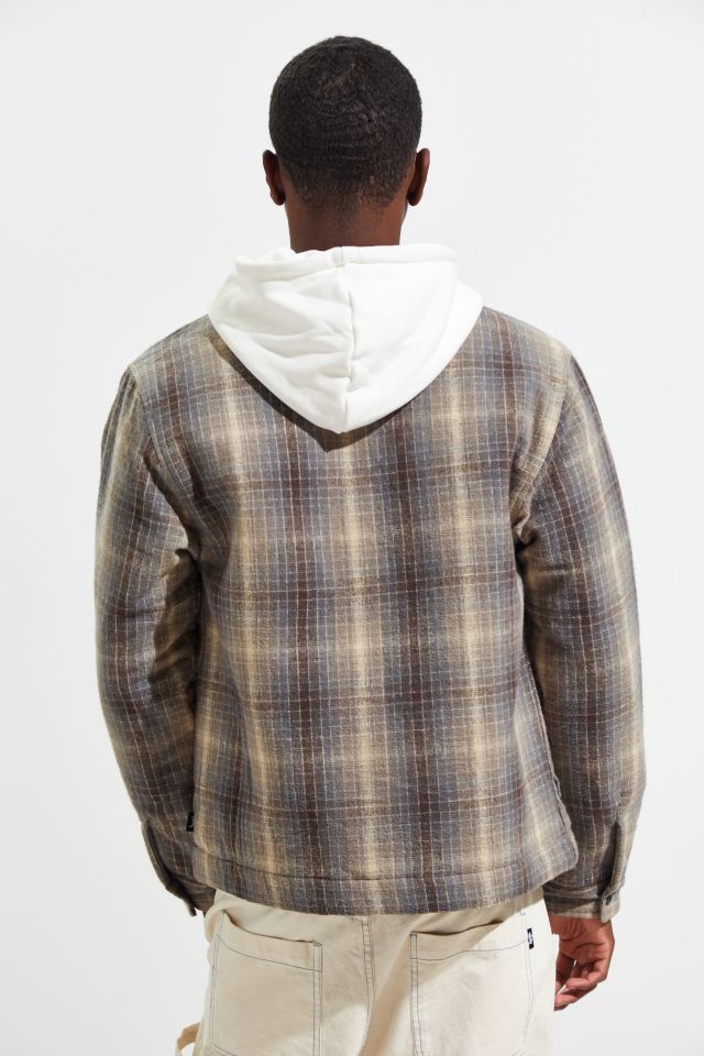 ジャケット・アウター Stussy Heavy Brushed Plaid Zip Up Shirt 241768.jpg