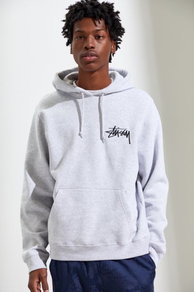 Stussy outline applique discount sweatshirt