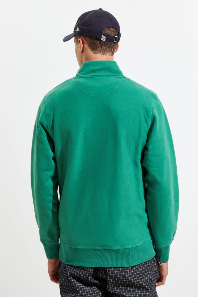 Stussy Stock Logo Mock Neck Quarter-Zip Sweatshirt  #4