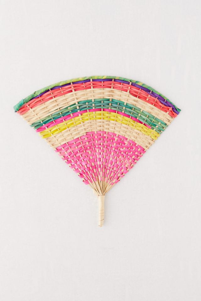 Urban Renewal One-Of-A-Kind Woven Hand Fan #1