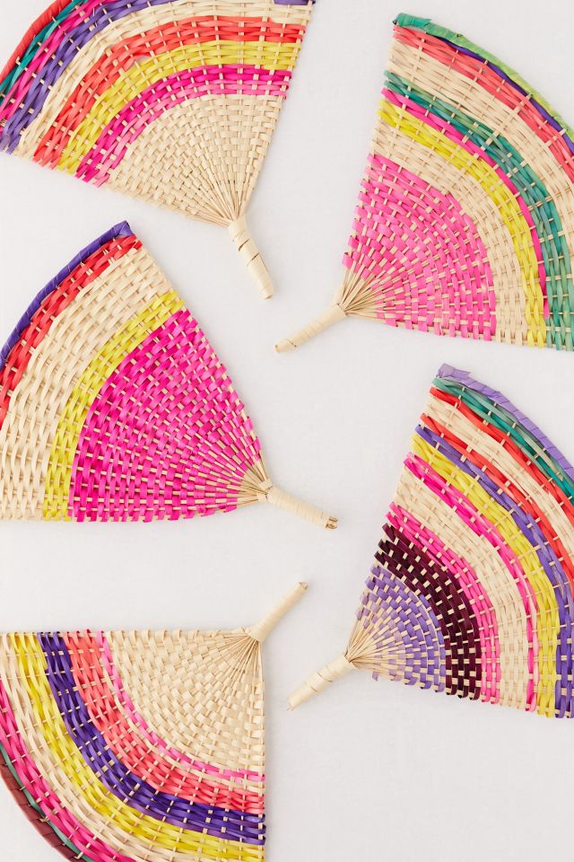 Urban Renewal One-Of-A-Kind Woven Hand Fan #3