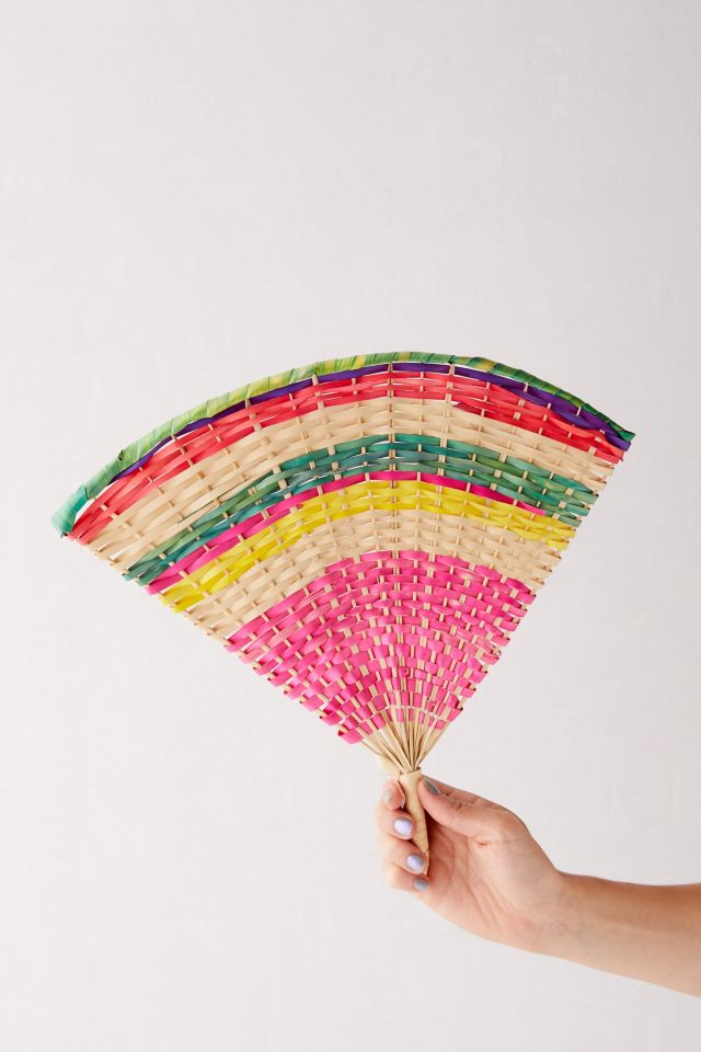 Urban Renewal One-Of-A-Kind Woven Hand Fan #4