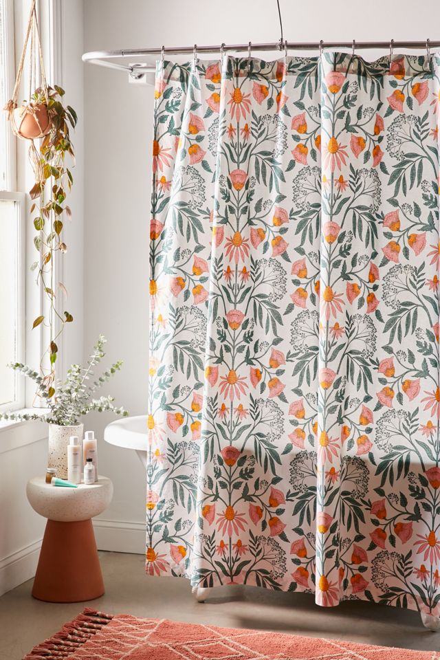 Camille Floral Shower Curtain | Urban Outfitters