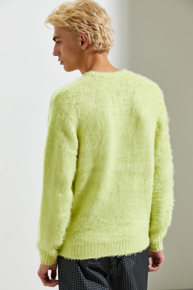 トップス STUSSY TEXTURED KNIT CONTRASTCOLLAR CREW Buy Stussy Textured Knit Contrast Collar Crew 'Red Multi