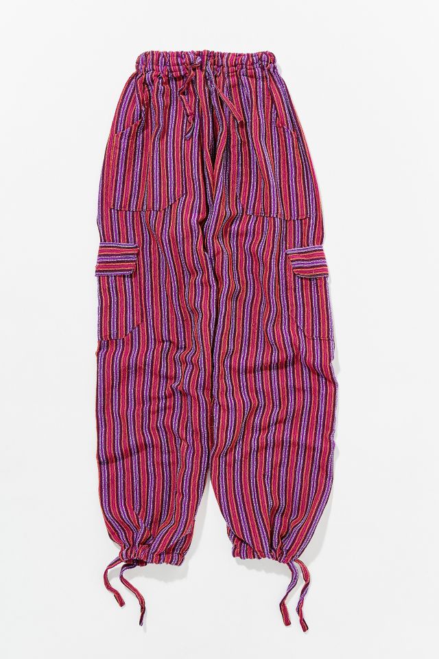 Vintage Purple And Orange Cargo Jogger Pant  #1