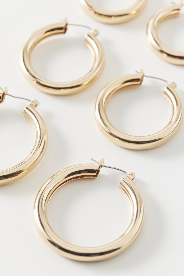 Urban outfitters gold hoop earrings sale