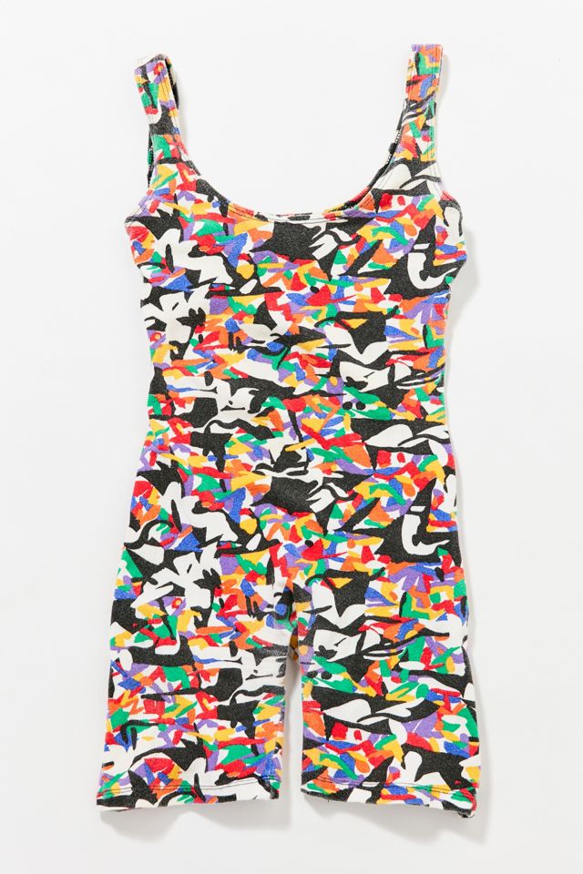 Vintage Multicolor Graphic Romper | Urban Outfitters