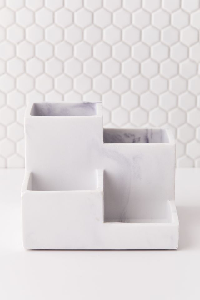 Marble 4-Part Organizer Tray