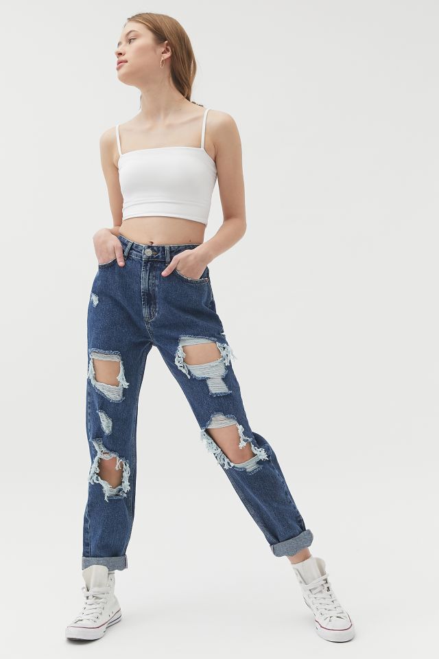 BDG Mom Jean – Destroyed Wash | Urban Outfitters