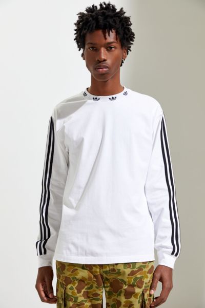 Adidas trefoil rib cheap long sleeve tee