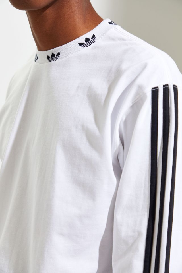 Adidas trefoil rib cheap long sleeve tee