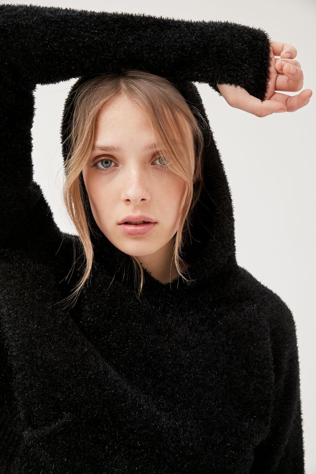 For Love & Lemons Jacques Fuzzy Hoodie Sweatshirt #3