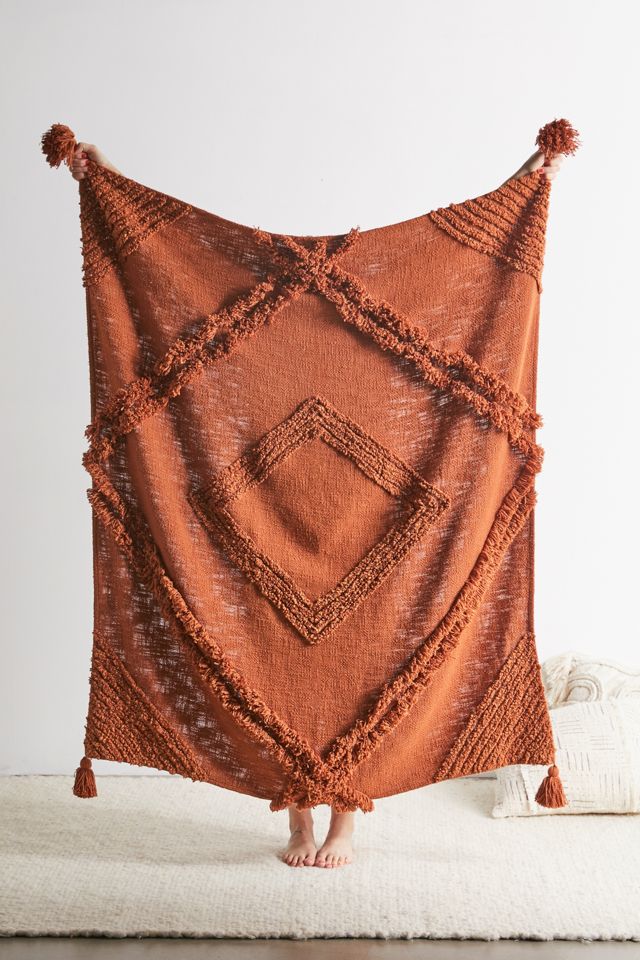Aden Tufted Throw Blanket Urban Outfitters