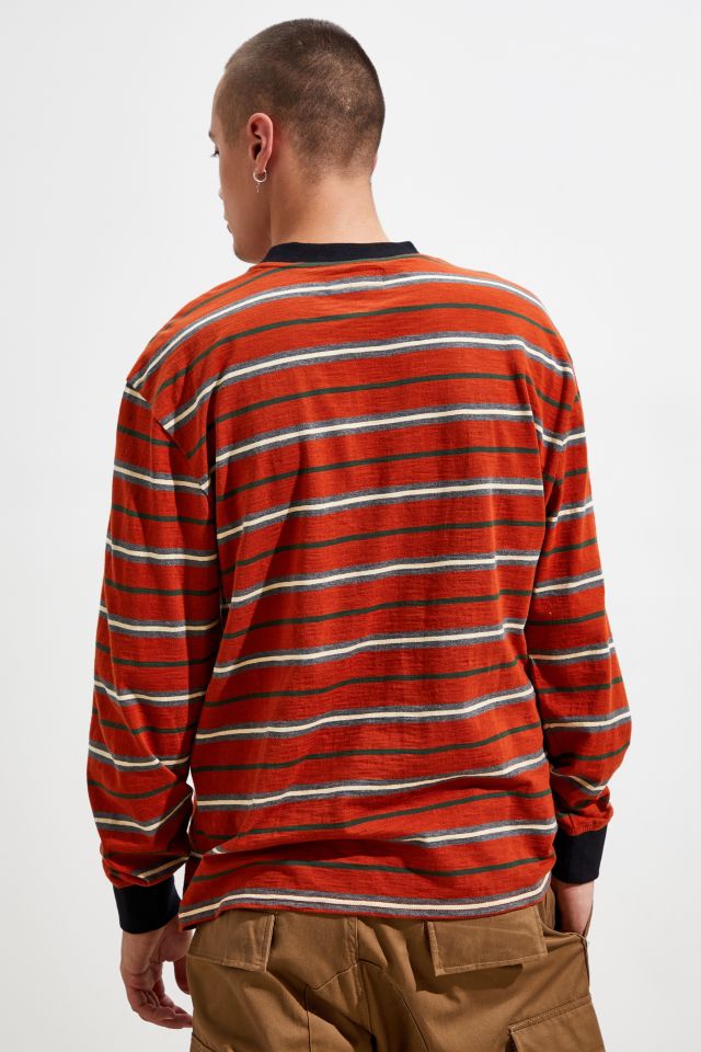 GUESS Dean Stripe Long Sleeve Tee  #3
