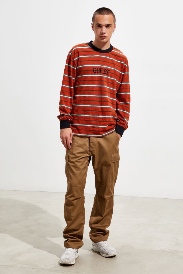 GUESS Dean Stripe Long Sleeve Tee  #5