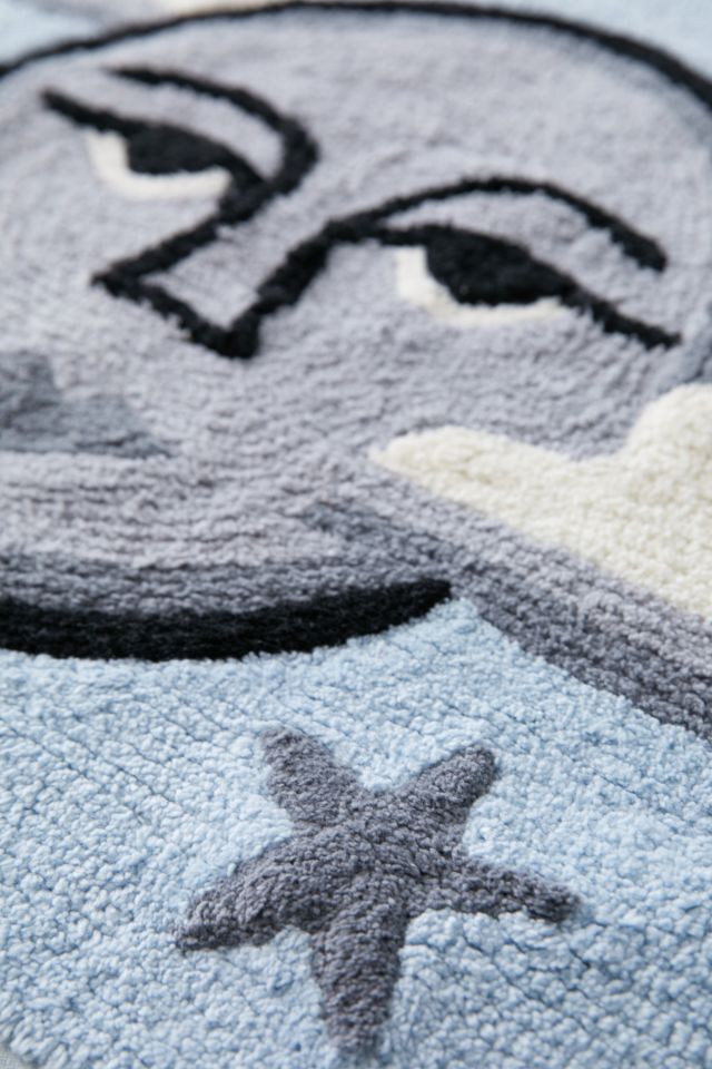 Moon Face Bath Mat #3