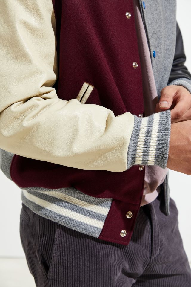 Golden Bear UO Exclusive Colorblock Varsity Jacket  #3