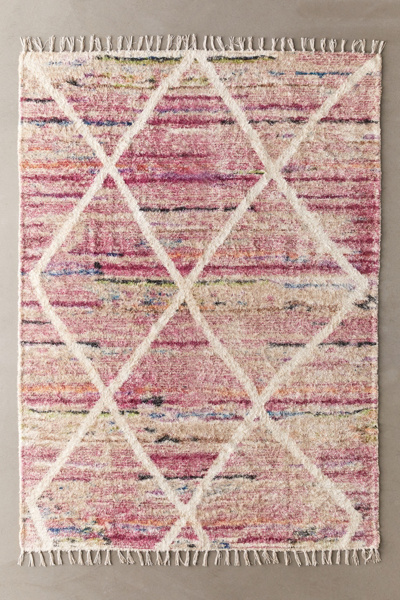 Rey Printed Shag Rug | Urban Outfitters