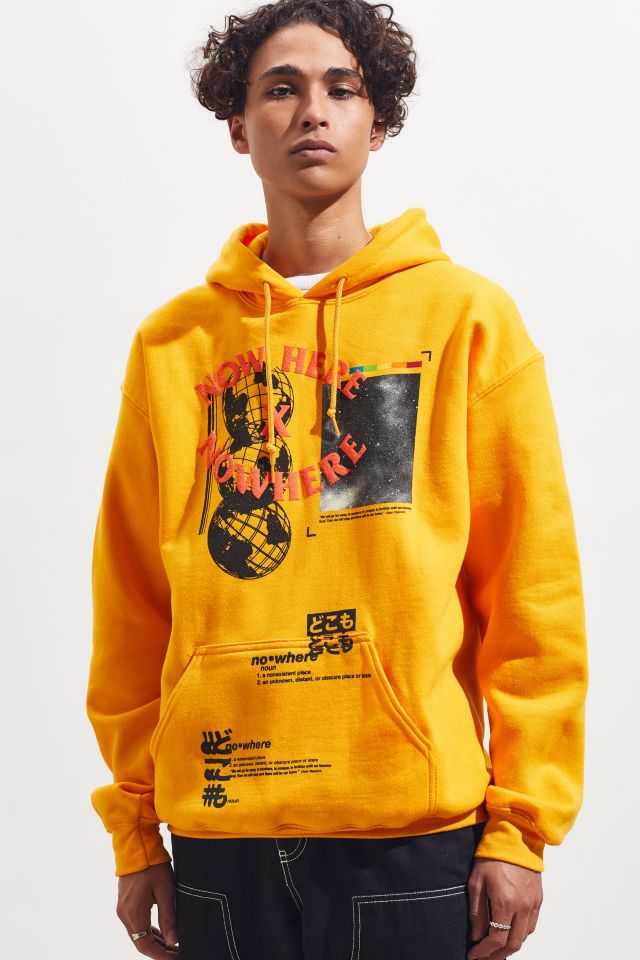 Nowhere Puff Print Graphic Hoodie Sweatshirt