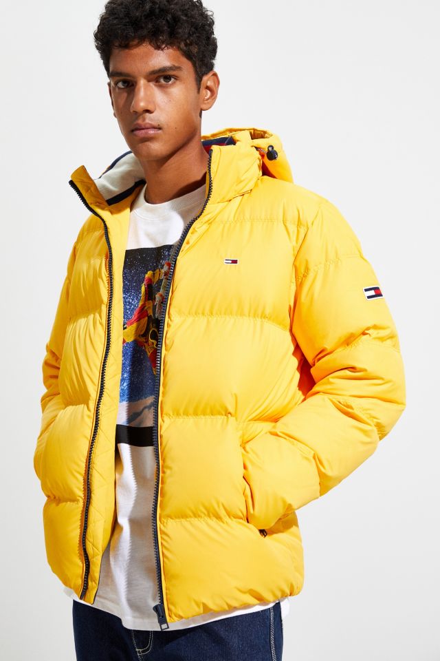 Tommy hilfiger on sale yellow puffer